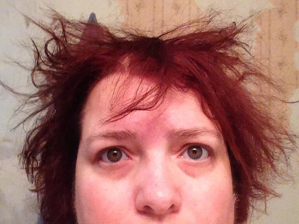 a picture of Michelle's first ever bedhead photo