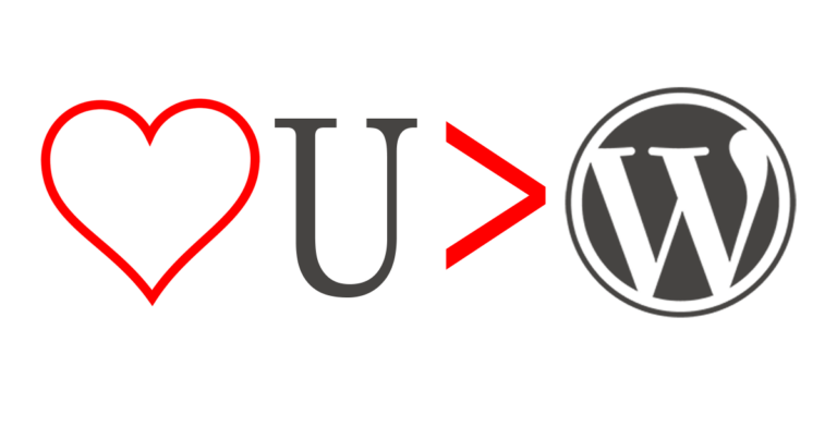 i love you more than WordPress
