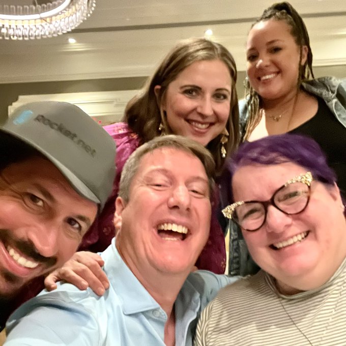 Michelle Frechette and Mark Westguard and friends